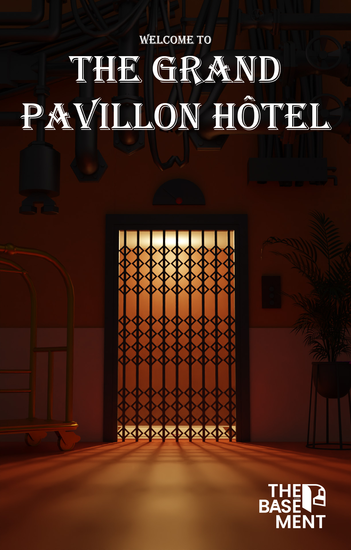 Key Art of The Grand Pavillon Hotel game.